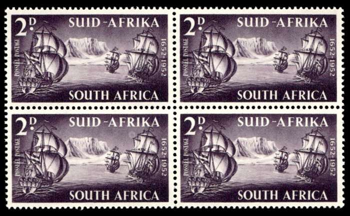 RSA 1952/03/14 Tercentenary of landing of Van Riebeeck 2d Wmk MSH