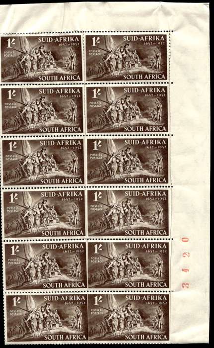 RSA 1952/03/14 Tercentenary of landing of Van Riebeeck 1s Wmk MSH