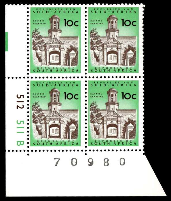 RSA 1973/05 Definitive Issue 10c Cyl. No 512 511B