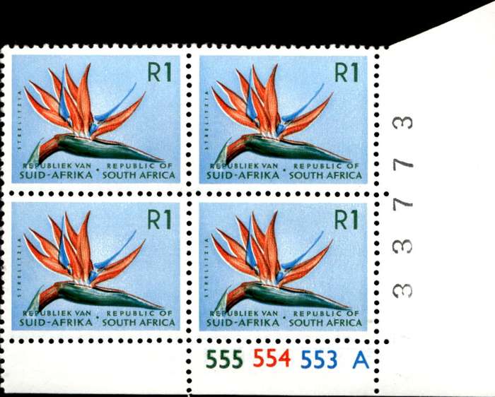 RSA 1973/10/08 Definitive Issue R1 Cyl. No 555 554 553A