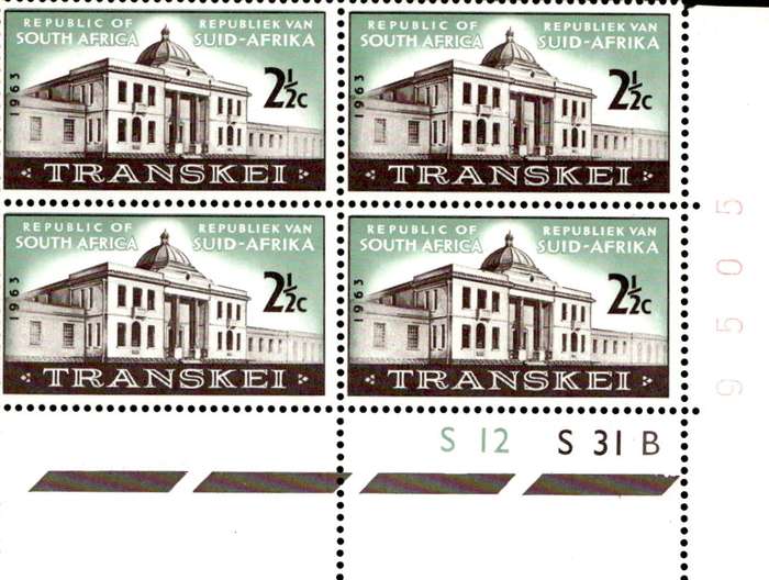 RSA 1963/12/11 First Meeting of Transkei Legislative Assembly 2½c Cyl. No S12 S31B