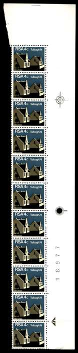 RSA 1974/03/14 Restoration of Tulbagh 4c *11 stamps Arrow block