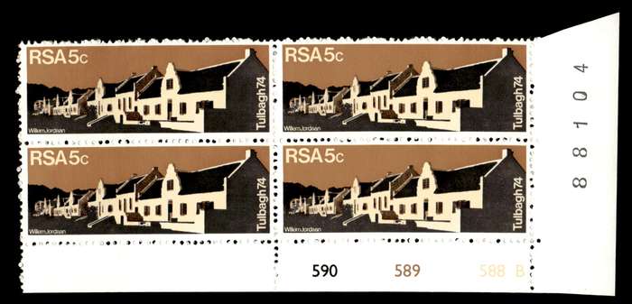 RSA 1974/03/14 Restoration of Tulbagh 5c Cyl No 590 589 588B