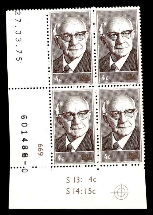 RSA 1975/03/27 Inauguration of State President Dr. Diederichs 4c Control Blocks
