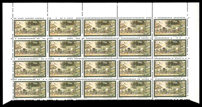 RSA 1976/04/20 Birth Centenary of Erich Mayer 10c Control Blocks *20 stamps