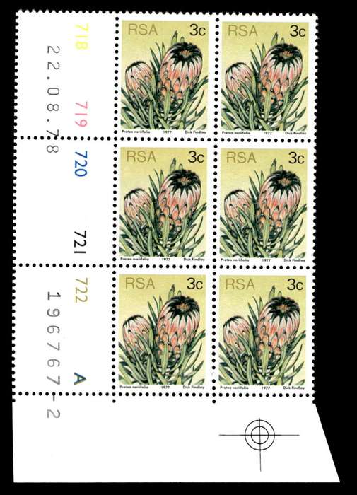 RSA 1978/08/22 3rd Definitive issue 3c Control Blocks Pane A