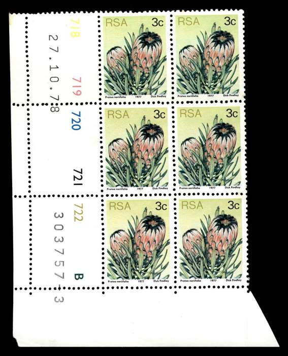 RSA 1978/10/27 3rd Definitive Issue 3c Cyl 718 719 720 721 722 B