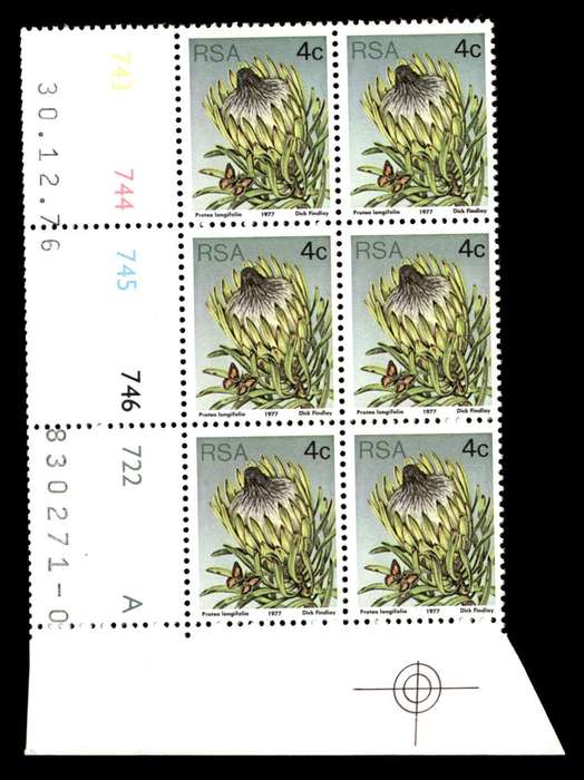 RSA 1976/12/30 3rd Definitive Issue 4c Cyl 743 744 745 746 722 A