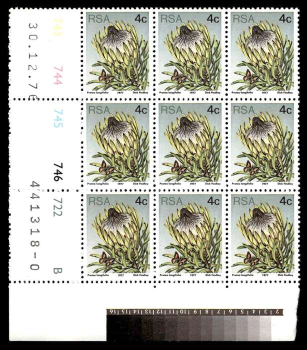 RSA 1976/12/30 3rd Definitive Issue 4c Cyl 743 744 745 746 722 B