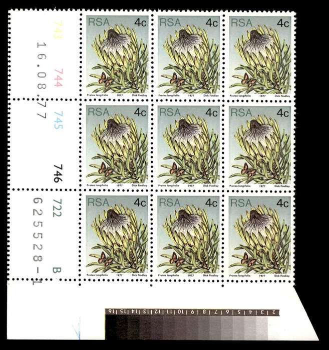 RSA 1977/08/16 3rd Definitive Issue 4c Cyl 743 744 745 746 722 B