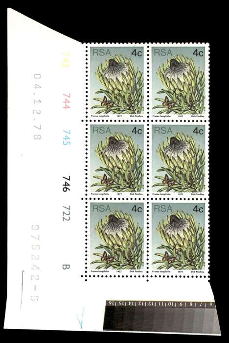RSA 1978/12/04 3rd Definitive Issue 4c Cyl 743 744 745 746 722 B