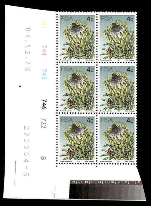 RSA 1978/12/04 3rd Definitive Issue 4c Cyl 743 744 745 746 722 B