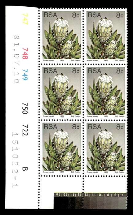 RSA 1981/07/10 3rd Definitive Issue 8c Cyl 747 748 749 750 722 B