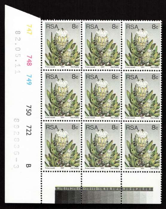 RSA 1982/05/11 3rd Definitive Issue 8c Cyl 747 748 749 750 722 B