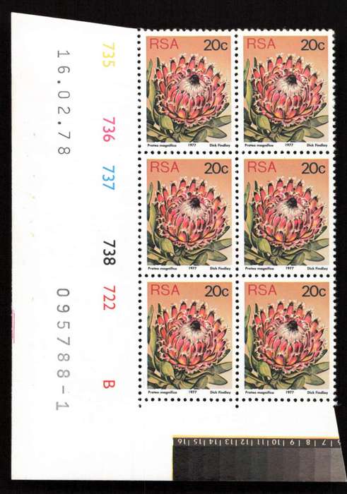 RSA 1978/02/16 3rd Definitive Issue 20c Cyl 735 736 737 738 722 B