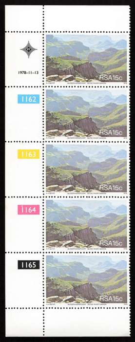 RSA 1978/11/13 Tourism in S.A. Control Blocks Set