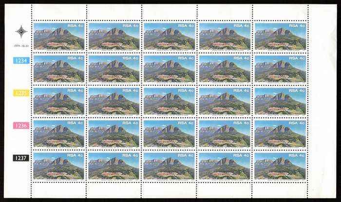 RSA 1979/10/01 150th Anniversary of Cape Town University 41 *Complete sheet 25 stamps