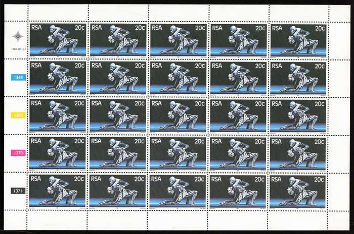 RSA 1981/05/23 State Theatre Pretoria Control Block Set *Complete sheets