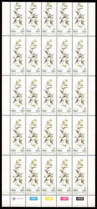 RSA 1981/09/11 Tenth World Orchid Conference Control Block Set *Complete sheets