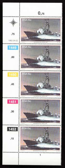 RSA 1982/04/02 Anniversary of Simonstown S. Africas Navy Base Set