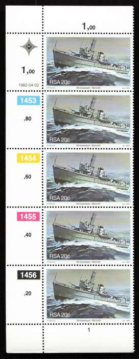 RSA 1982/04/02 Anniversary of Simonstown S. Africas Navy Base Set