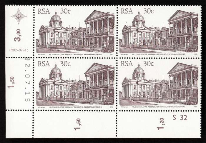 RSA 1982/07/15 4th Definitive Issue South African Architecture 30c S32