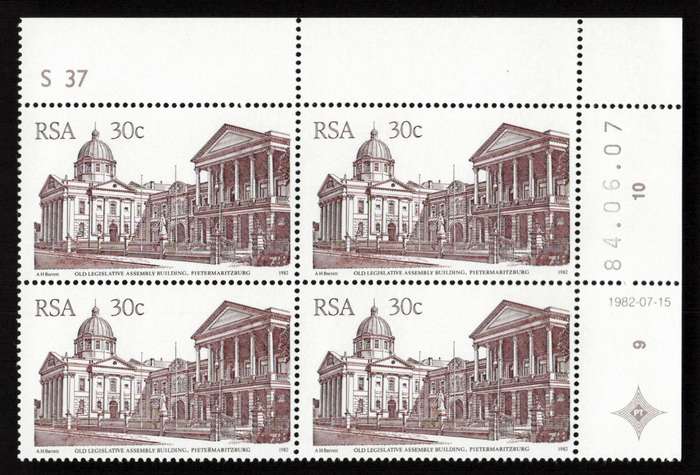 RSA 1984/06/07 4th Definitive Issue South African Architecture 30c S37