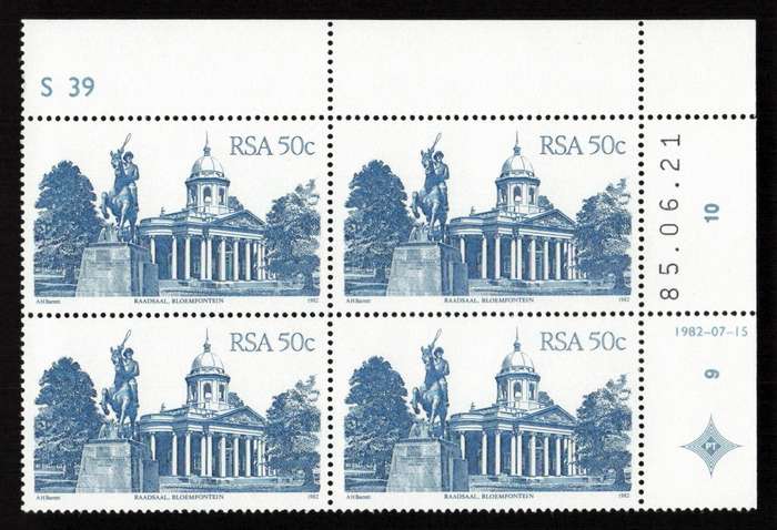 RSA 1985/06/21 4th Definitive Issue South African Architecture 50c S39