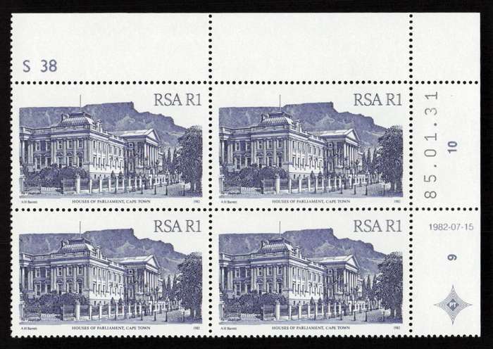 RSA 1985/01/31 4th Definitive Issue South African Architecture R1 S38