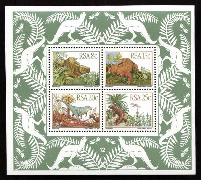 RSA 1982/12/01 Prehistoric Animals Control Miniature Sheet