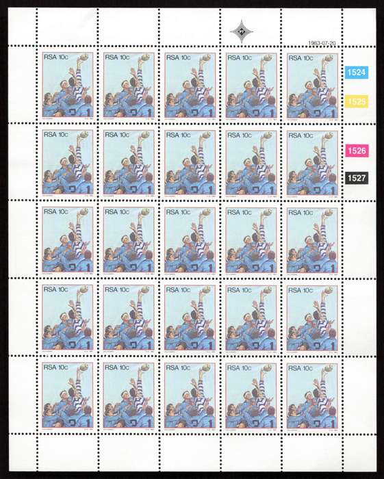 RSA 1983/07/20 Sport Activities in S.A. Control Block Set *Complete Sheets