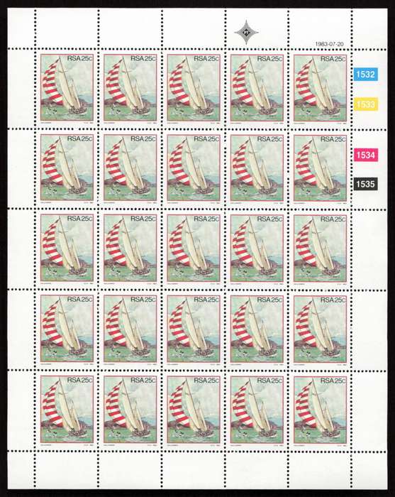 RSA 1983/07/20 Sport Activities in S.A. Control Block Set *Complete Sheets