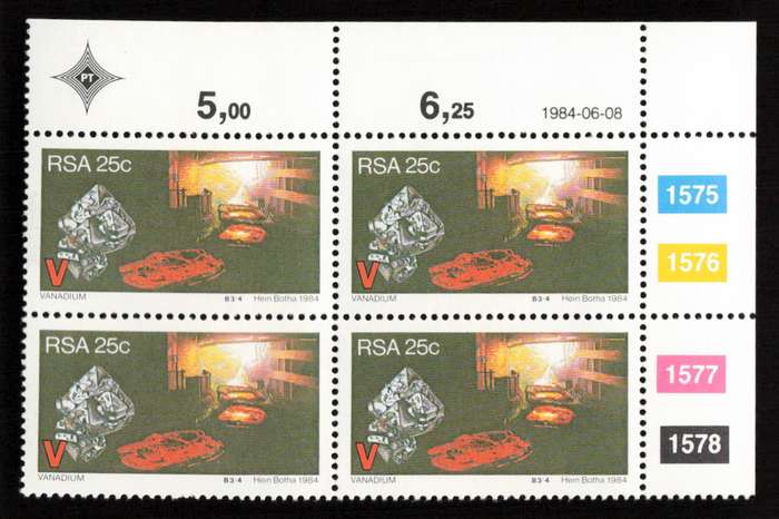 RSA 1984/06/08 Strategic Minerals Control Blocks Set