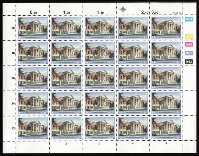 RSA 1985/05/15 Inauguration of the Cape Parliamentary Buildings 100 years ago Control Block Set *Com