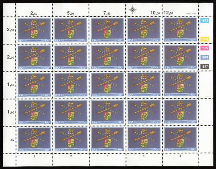 RSA 1985/05/15 Inauguration of the Cape Parliamentary Buildings 100 years ago Control Block Set *Com