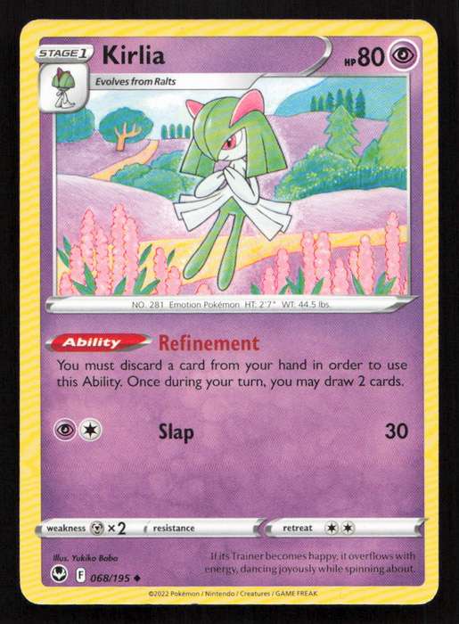 2020 Pokemon/Nintendo/Creatures/Game Freak SWSH12: Silver Tempest #068/195 Kirlia