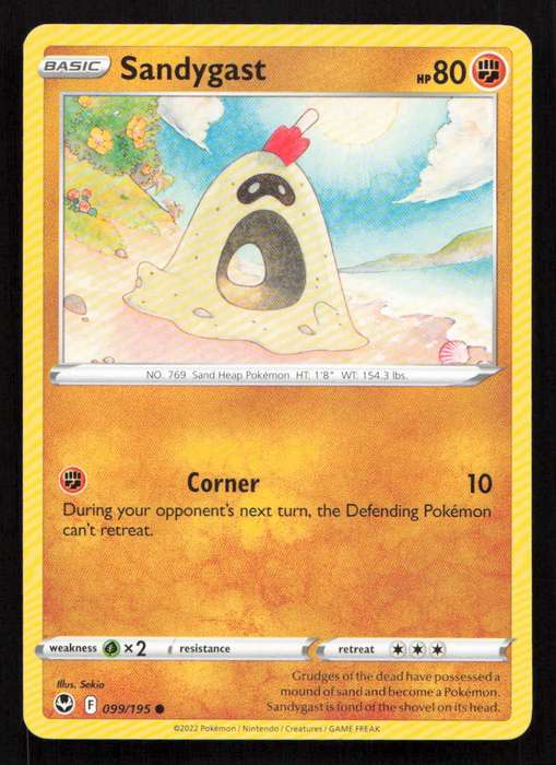 2020 Pokemon/Nintendo/Creatures/Game Freak SWSH12: Silver Tempest #099/195 Sandygast
