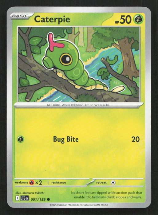 2025 Pokemon / Nintendo / Creatures / GAME FREAK Caterpie - SV09: Journey Together