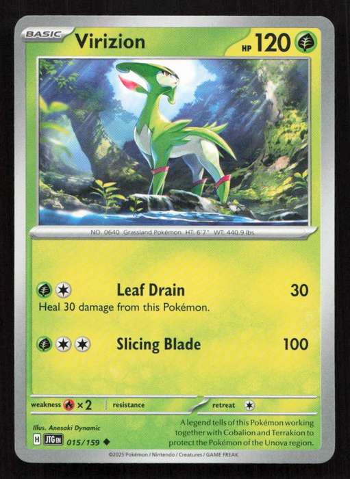 2025 Pokemon / Nintendo / Creatures / GAME FREAK Virizion - SV09: Journey Together