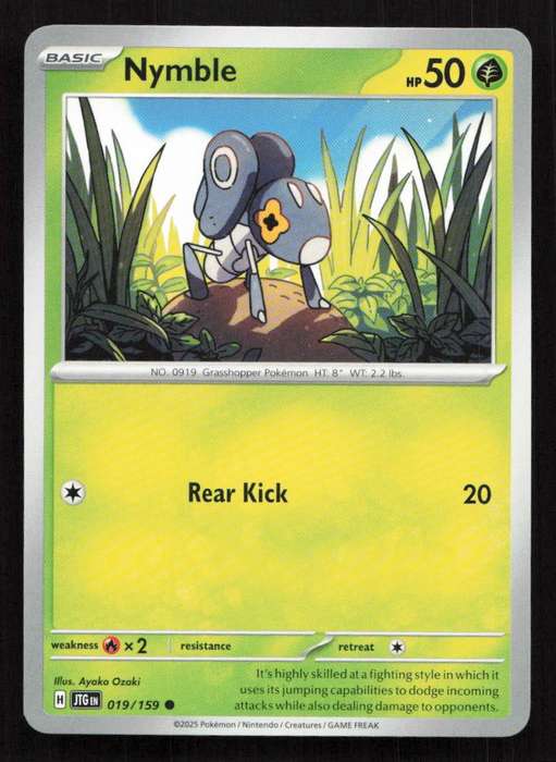2025 Pokemon / Nintendo / Creatures / GAME FREAK Nymble - SV09: Journey Together