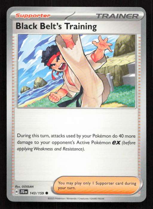 2025 Pokemon / Nintendo / Creatures / GAME FREAK Black Belt's Training - SV09: Journey Together