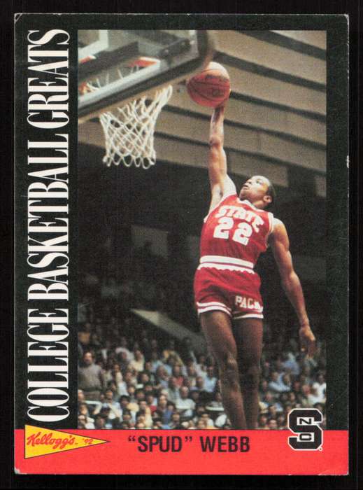 1992 Kellogg's Raisin Bran College Basketball Greats #15 Spud Webb