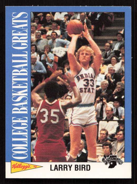 1992 Kellogg's Raisin Bran College Basketball Greats #7 Larry Bird