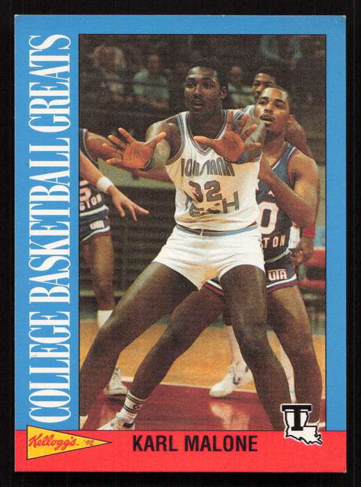 1992 Kellogg's Raisin Bran College Basketball Greats #6 Karl Malone