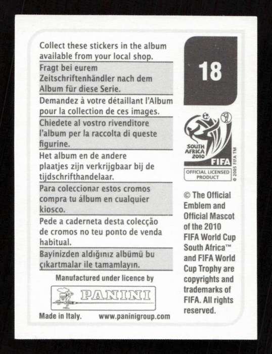 2010 Panini World Cup Stickers #18 Nelspruit