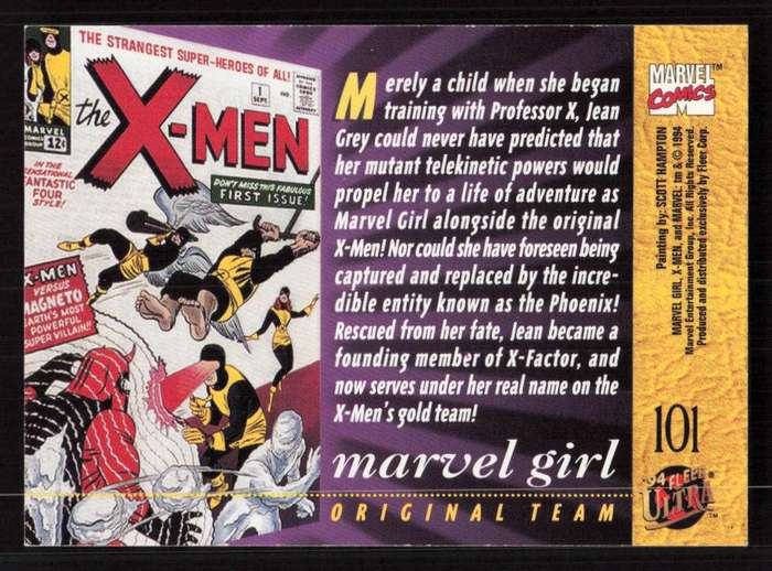 94 Fleer Ultra X-Men Marvel Girl 101
