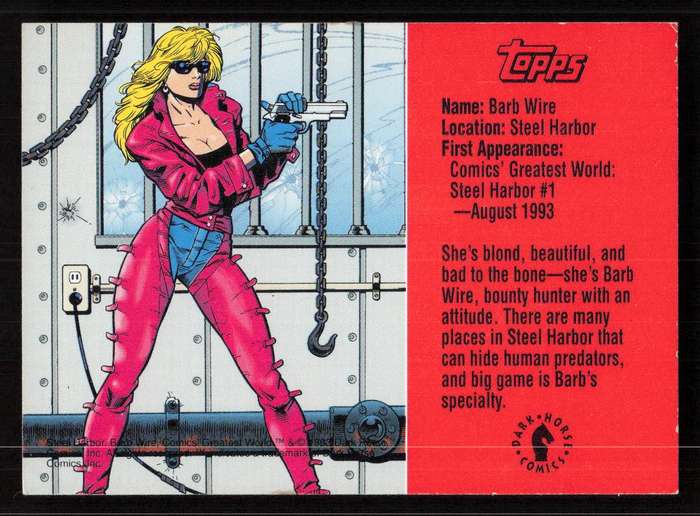 Topps Barb Wire Promo Card 1993