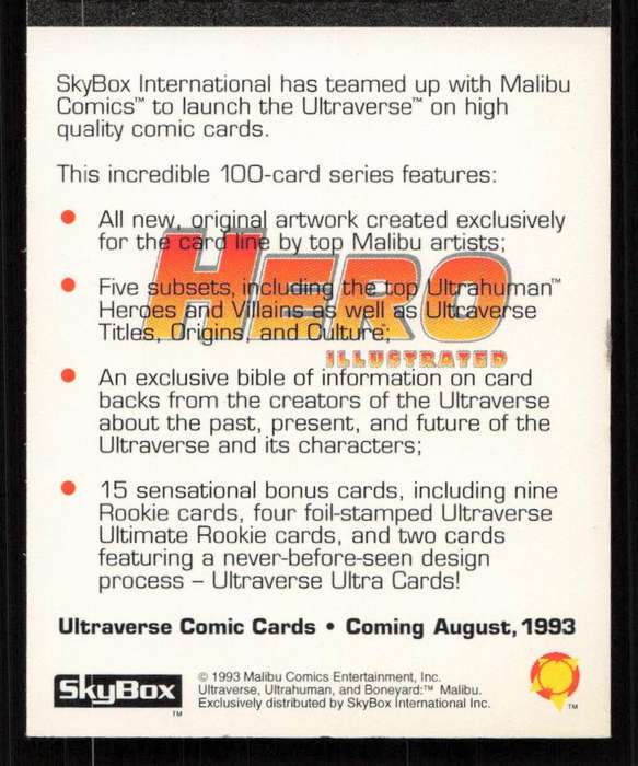 1993 SkyBox Ultraverse Boneyard