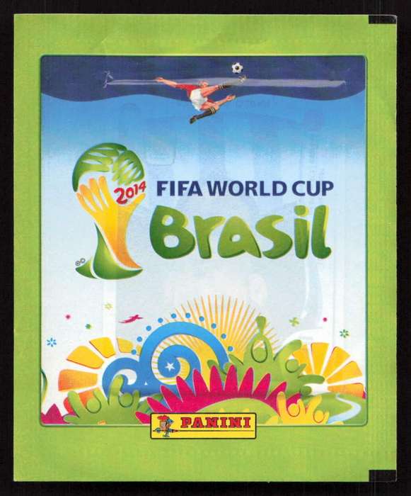 Panini FIFA World Cup Brasil Sticker Pack Factory Sealed 5 Stickers