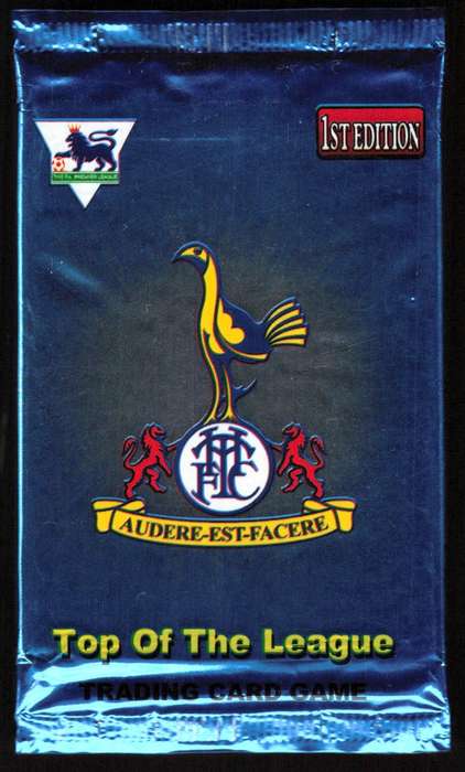 The F.A. Premier League Top Of The League Trading Card Game 1st Edition Factory Sealed 7 Card Pack